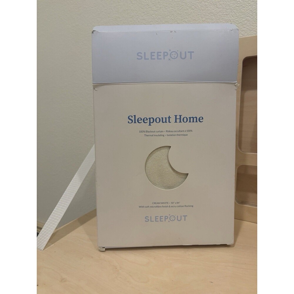 Sleepout Brand Home Blackout Curtain ECRU 50x84 Panel 100% OEKO-TEX - 1 PANEL